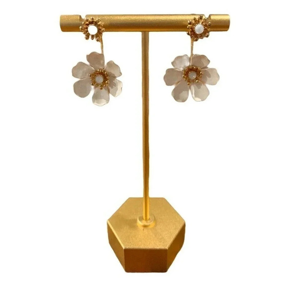 Stone Flower Collection Earrings With Box - Picture 2 of 6